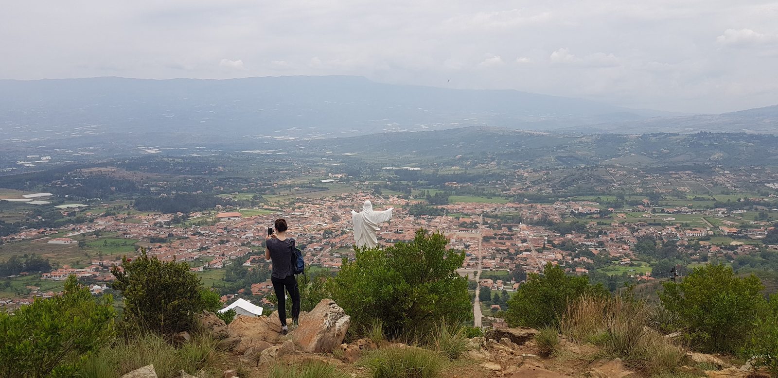Villa de Leyva vue d'en haut