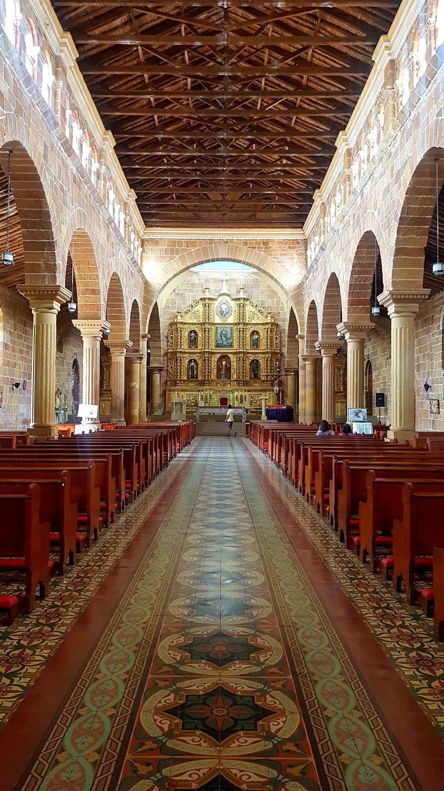 The church with brick arches