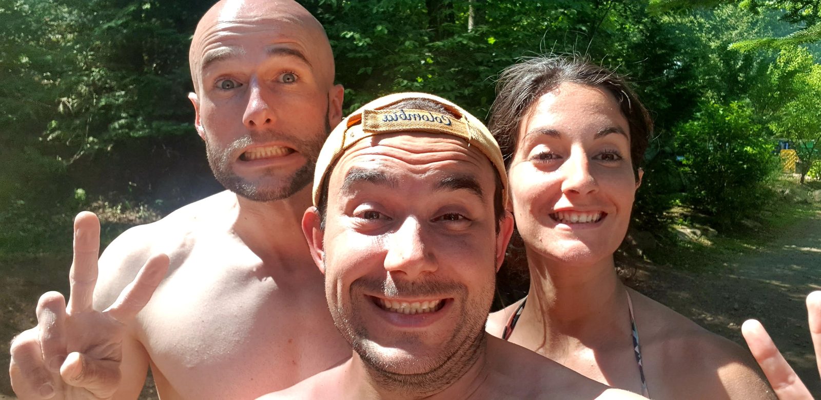 Dans l'eau de la Ouareau