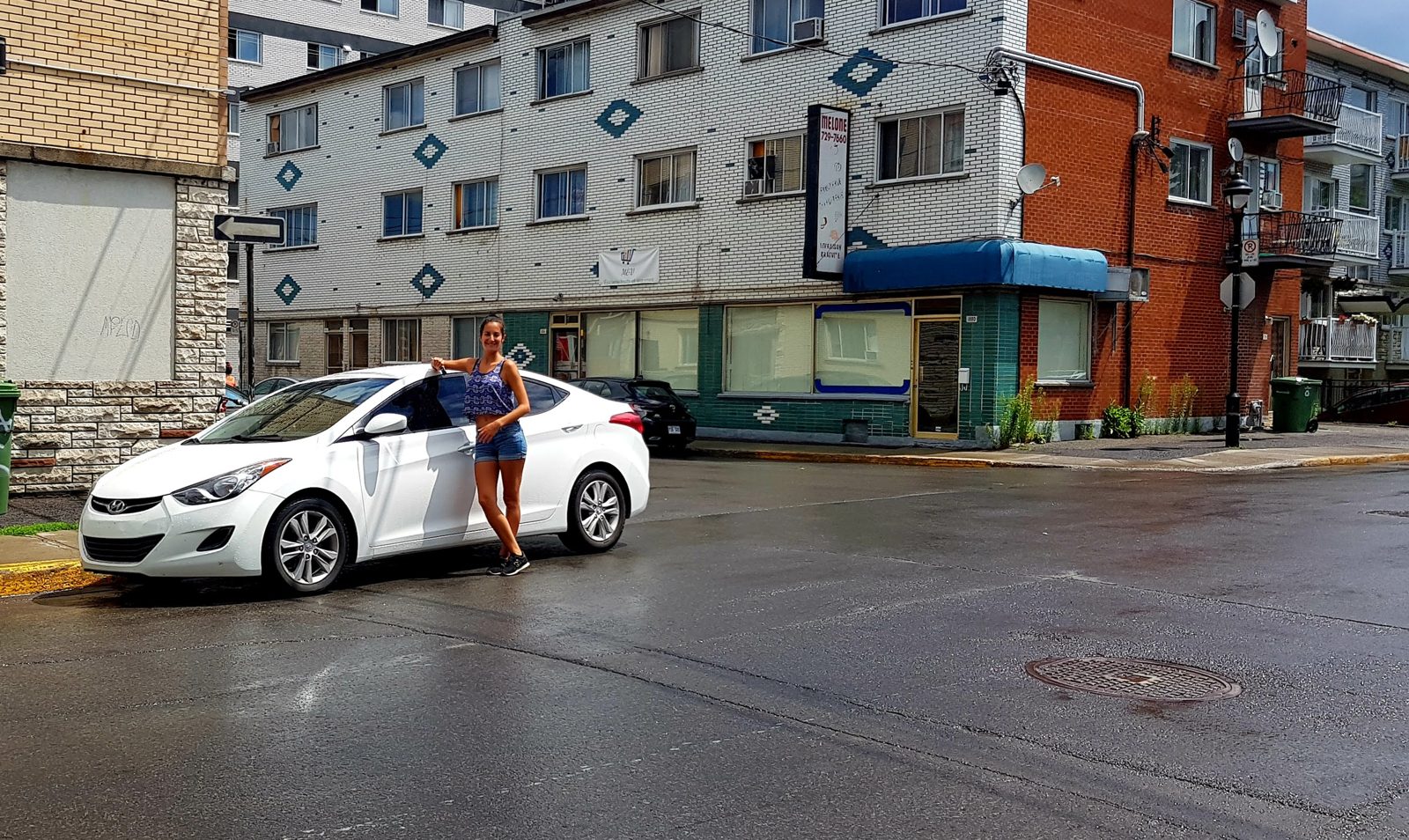 Notre Elantra blanche