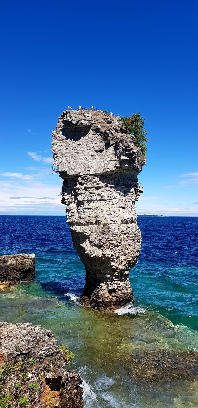 A flowerpot on Flowerpot Island