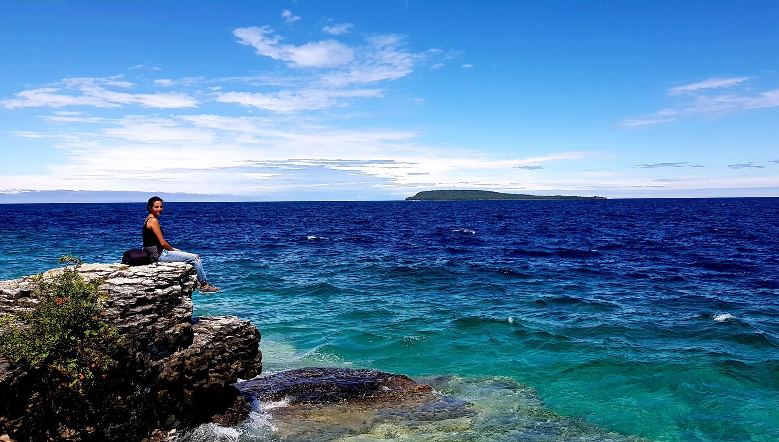 On the rocks of Flowerpot Island