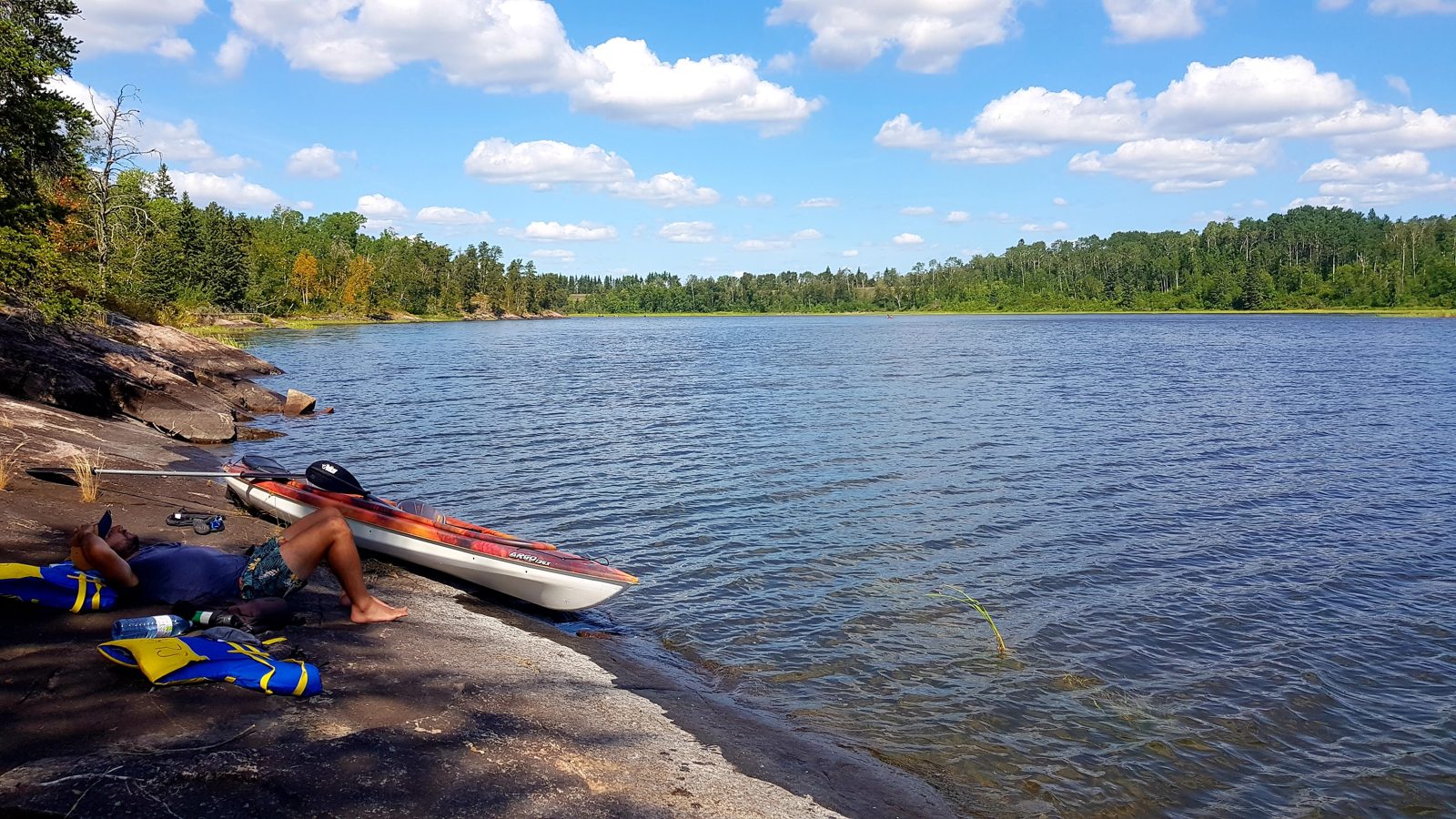 Une pause sur la rive