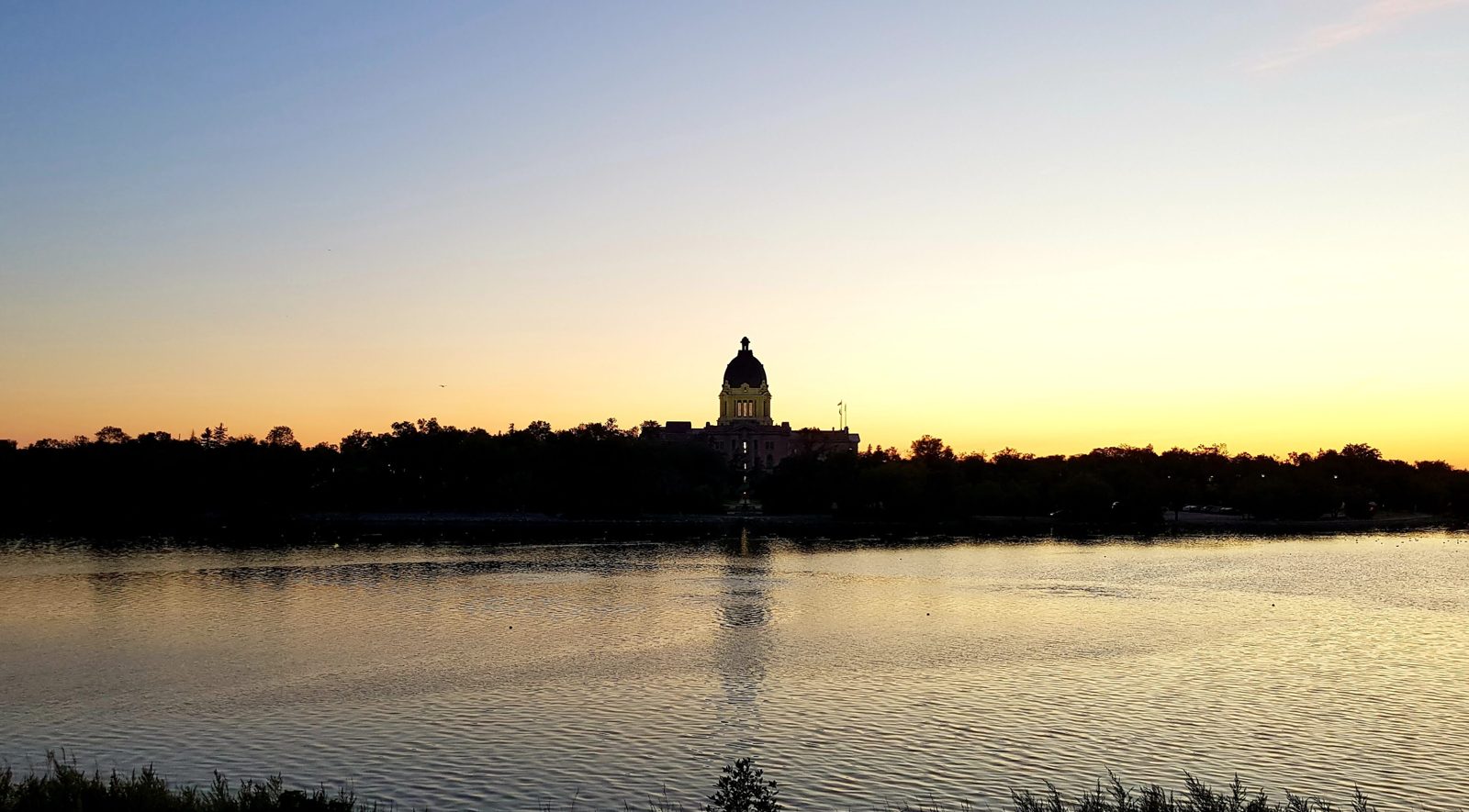 Sunset over Wascana Lake