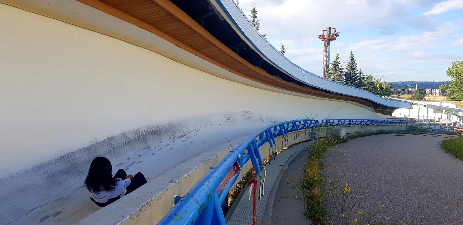 La piste de bobsleigh de 1988