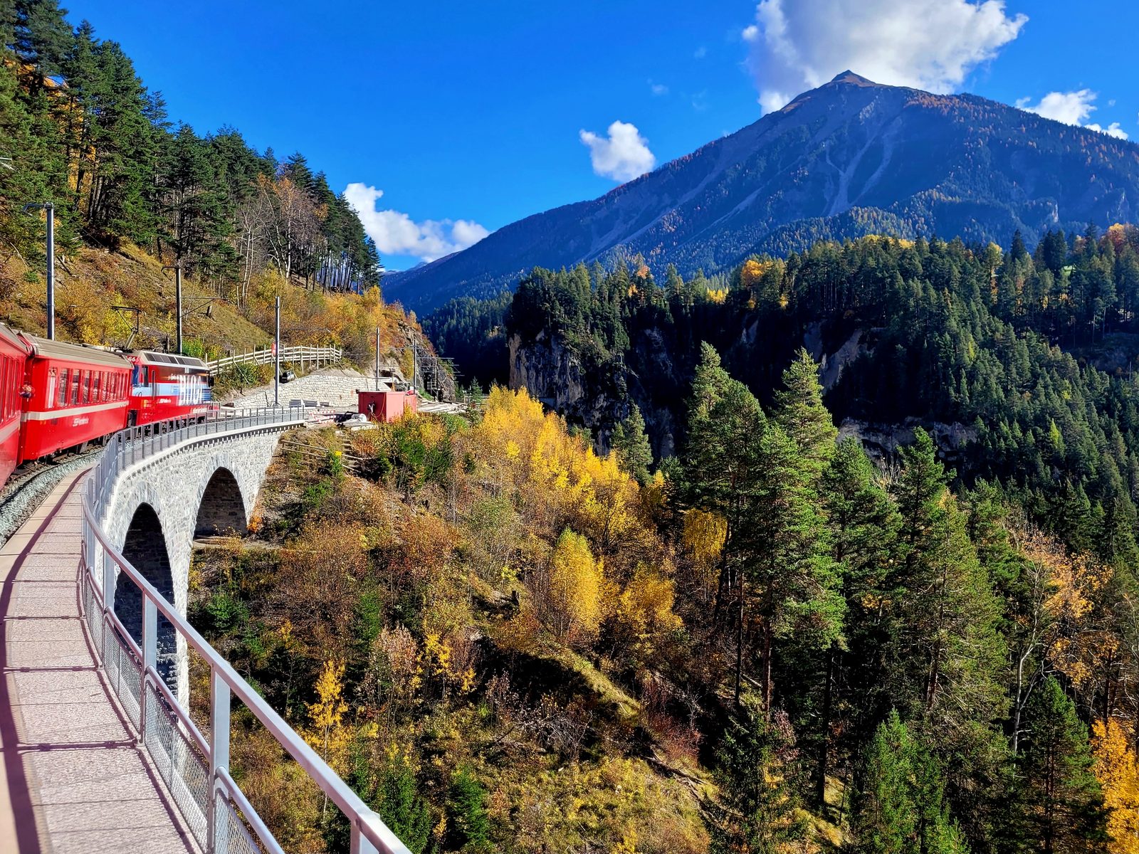 Le viaduc de Landwasser, près de Filisur