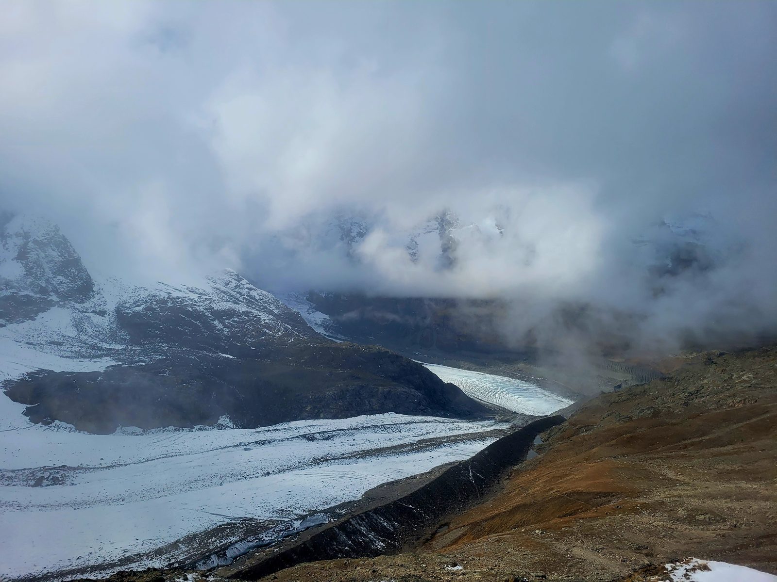 Le glacier au sommet de la Diavolezza